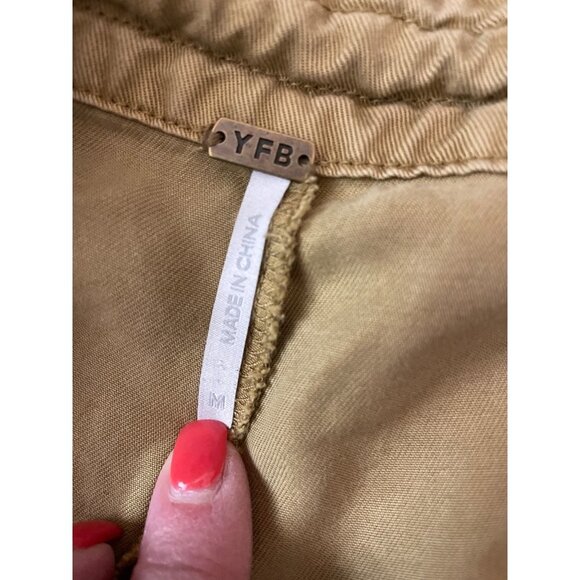 Young Fabulous and Broke Tan Khaki Cargo Joggers Pants Sz M - Picture 5 of 11